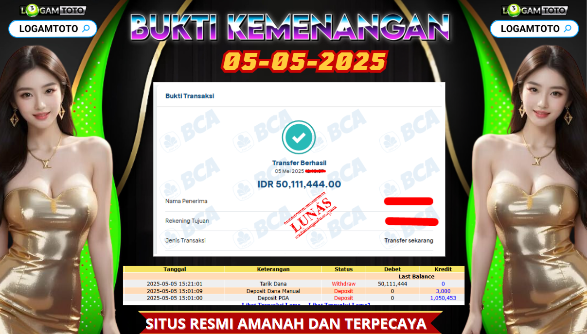 SELAMAT KEPADA MEMBER SETIA LOGAMTOTO BERHASIL JACKPOT DI PERMAINAN SLOT GATES OF OLMPUS 1000